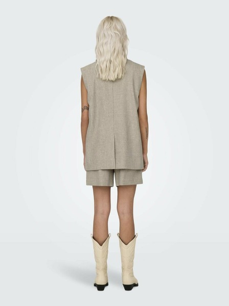 ONLY Beigefarbene Damenweste ONLY Linda