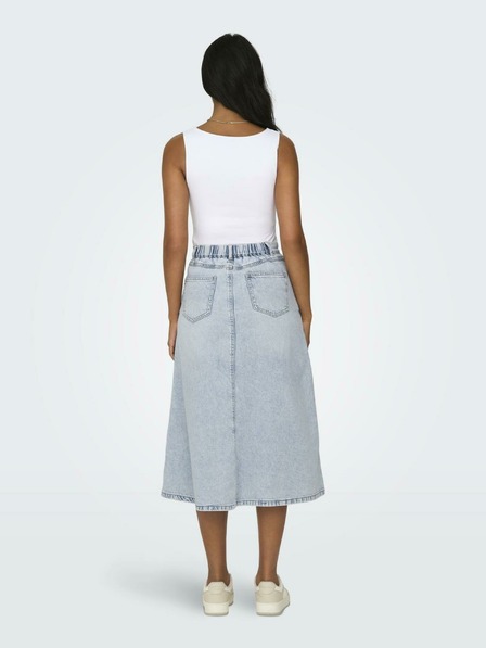 ONLY Hellblauer Damen-Midirock aus Denim ONLY Mindy