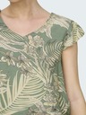 ONLY Grüne gemusterte Bluse für Damen ONLY Palina