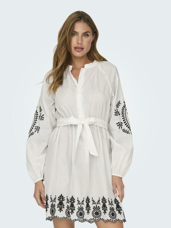 ONLY Weißes Damenkleid ONLY Flo