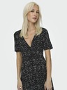 ONLY Schwarzes gepunktetes Damenkleid ONLY Verona