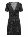 ONLY Schwarzes gepunktetes Damenkleid ONLY Verona