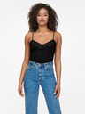 ONLY Schwarzes Damen-Spitzen-Top ONLY Tilde