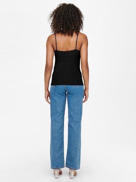 ONLY Schwarzes Damen-Spitzen-Top ONLY Tilde