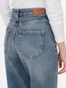 ONLY Blaue Mom-Fit-Jeans mit Stickerei-Effekt ONLY Veneda