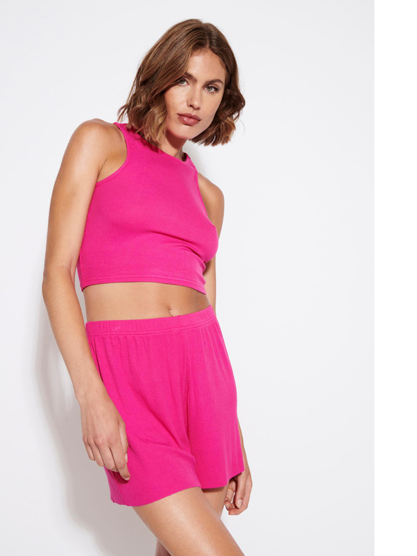 ONLY Dunkelrosa Damen Crop Top ONLY Belia