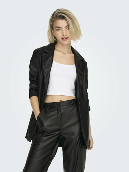 ONLY Schwarze Damen Lederjacke ONLY Heidi