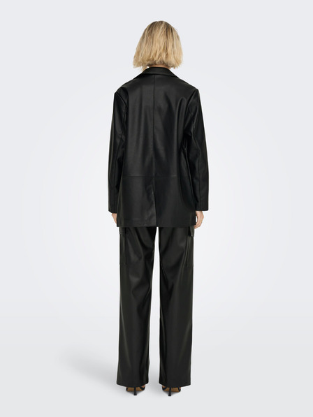 ONLY Schwarze Damen Lederjacke ONLY Heidi