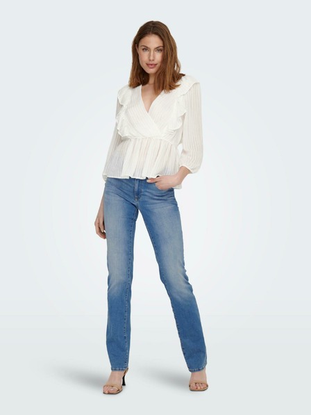 ONLY Blaue Damenjeans mit geradem Bein ONLY Alicia