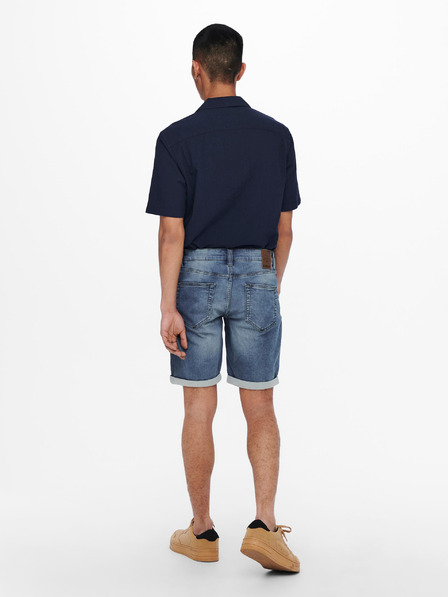 ONLY & SONS Blaue Denim-Shorts ONLY & SONS-Spy