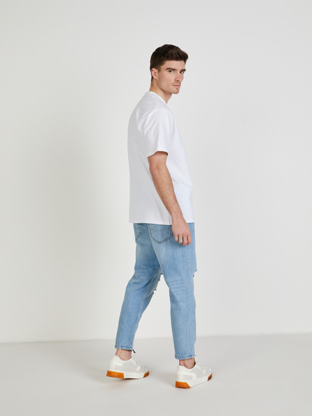 ONLY & SONS Weißes Basic-T-Shirt ONLY & SONS Fred