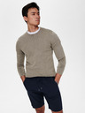 ONLY & SONS Grauer Herrenpullover mit Stickerei ONLY & SONS Garson