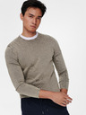 ONLY & SONS Grauer Herrenpullover mit Stickerei ONLY & SONS Garson