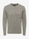 ONLY & SONS Grauer Herrenpullover mit Stickerei ONLY & SONS Garson