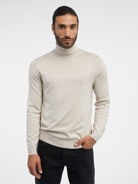 ONLY & SONS Beige Herren-Rollkragenpullover ONLY & SONS Wyler