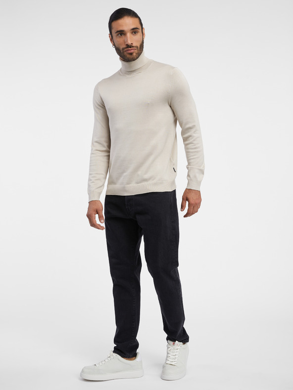 ONLY & SONS Beige Herren-Rollkragenpullover ONLY & SONS Wyler