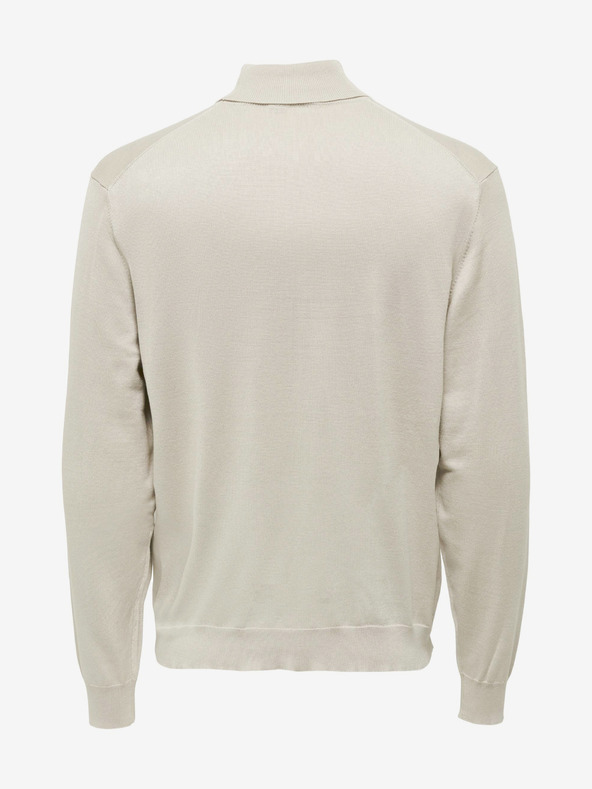 ONLY & SONS Beige Herren-Rollkragenpullover ONLY & SONS Wyler