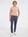 ONLY & SONS Dunkelblaue ONLY & SONS Mark Chino-Hose für Herren, kariert