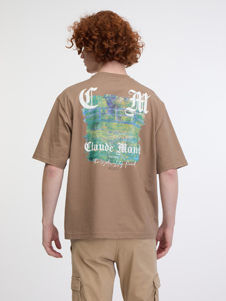 ONLY & SONS Braunes Herren ONLY & SONS Kunst-T-Shirt