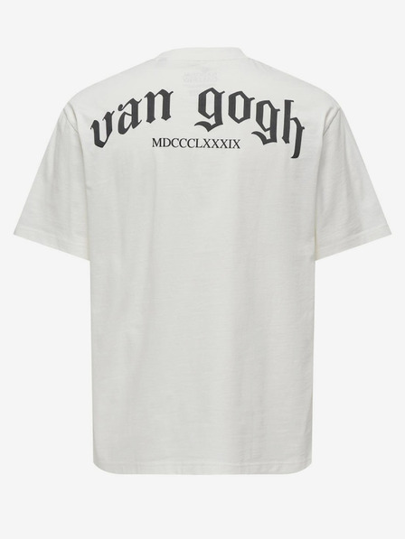 ONLY & SONS Weißes Herren ONLY & SONS Art-T-Shirt