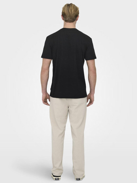 ONLY & SONS Schwarzes ONLY & SONS Kolton Herren-T-Shirt