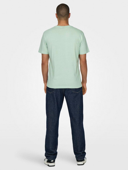 ONLY & SONS Hellgrünes Herren T-Shirt ONLY & SONS Kolton