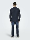 ONLY & SONS Dunkelblaues Herren ONLY & SONS Caiden Leinenhemd
