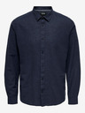 ONLY & SONS Dunkelblaues Herren ONLY & SONS Caiden Leinenhemd