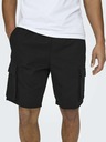 ONLY & SONS Schwarze Herren-Leinen-Shorts ONLY & SONS Sinus