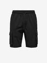 ONLY & SONS Schwarze Herren-Leinen-Shorts ONLY & SONS Sinus