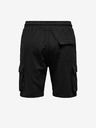 ONLY & SONS Schwarze Herren-Leinen-Shorts ONLY & SONS Sinus