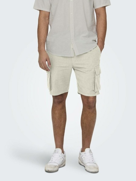 ONLY & SONS Beigefarbene Herren-Leinenhose ONLY & SONS Sinus