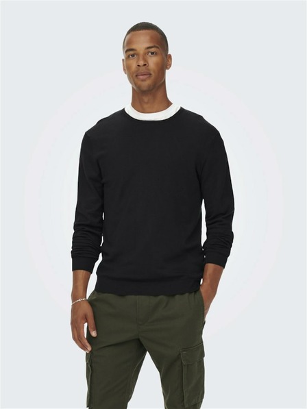 ONLY & SONS Schwarzer Herrenpullover ONLY & SONS