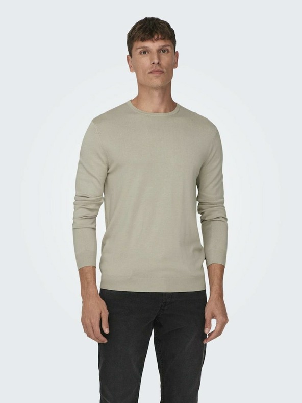 ONLY & SONS Beige Herren ONLY & SONS Wyler Life Pullover