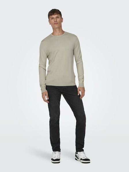 ONLY & SONS Beige Herren ONLY & SONS Wyler Life Pullover