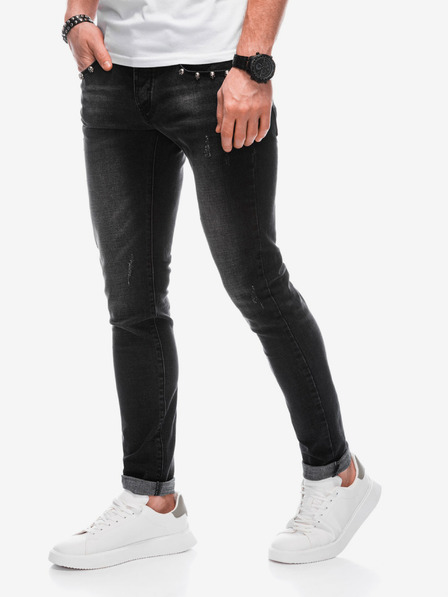 Edoti Herren Denim-Hose 1304P - schwarz
