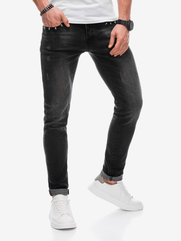 Edoti Herren Denim-Hose 1304P - schwarz