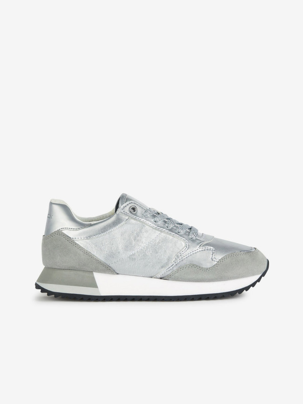 Geox Silberne Geox Doralea Damen Turnschuhe
