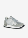 Geox Silberne Geox Doralea Damen Turnschuhe