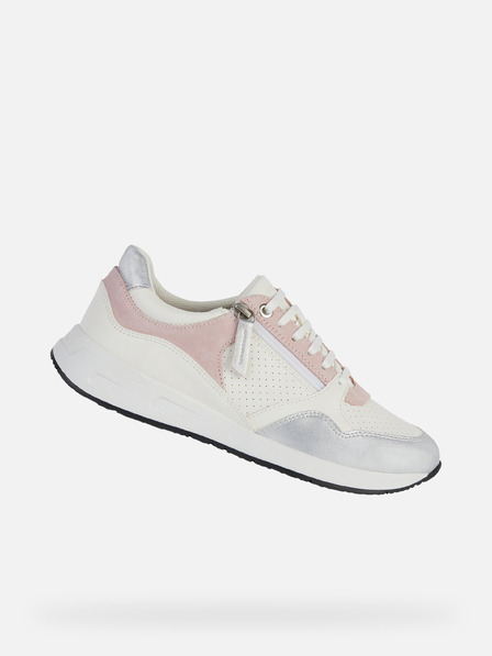 Geox Weiß Damen Geox Bulmya Turnschuhe
