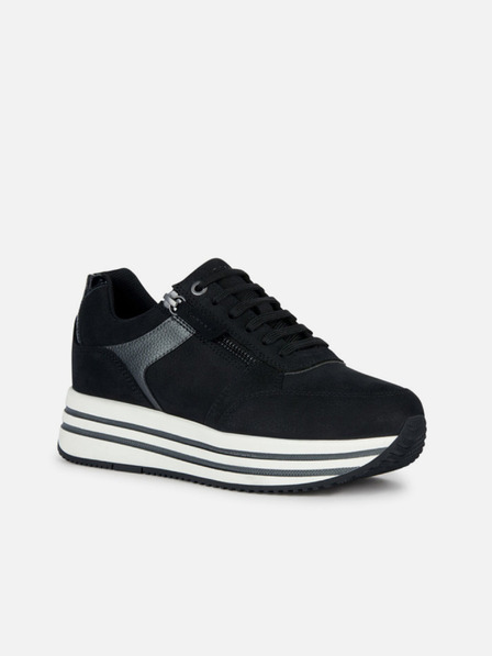 Geox Schwarz Damen Geox Kency Turnschuhe