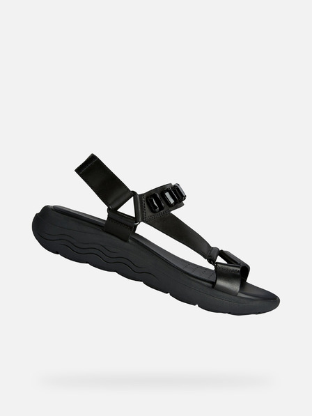 Geox Schwarze Damen-Sandalen Geox Spherica EC5W
