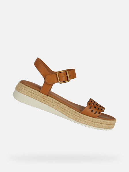 Geox Braune Geox Eolie Damensandalen