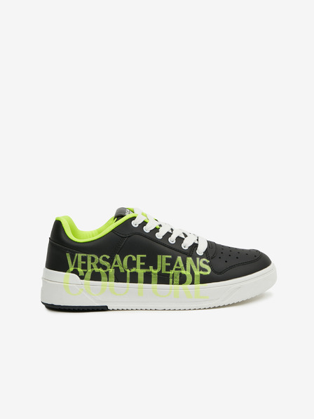Versace Jeans Couture Grüne und schwarze Herren-Turnschuhe Versace Jeans Couture