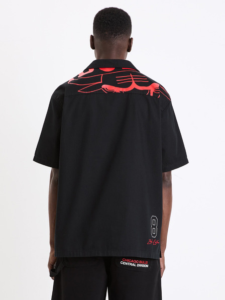 Celio Schwarzes Herren Celio NBA Chicago Bulls Shirt
