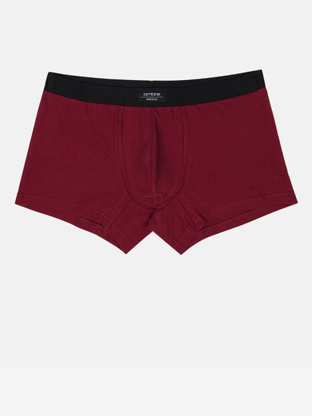 Ombre Clothing Burgunderfarbene Herren Boxershorts Ombre Kleidung
