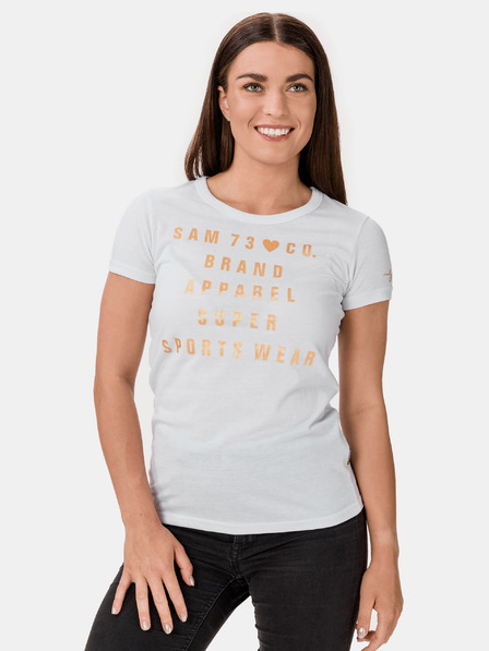 Sam 73 Weißes T-Shirt für Damen SAM 73 Penny
