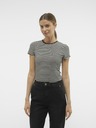 AWARE by VERO MODA Weiß-schwarz gestreiftes Damen-T-Shirt AWARE von VERO MODA
