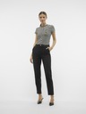 AWARE by VERO MODA Weiß-schwarz gestreiftes Damen-T-Shirt AWARE von VERO MODA