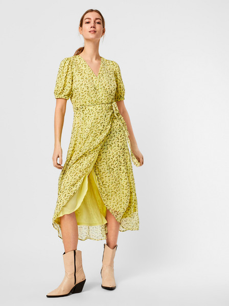 AWARE by VERO MODA Grünes geblümtes Wickel-Maxikleid AWARE von VERO MODA Ofelia